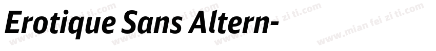 Erotique Sans Altern字体转换